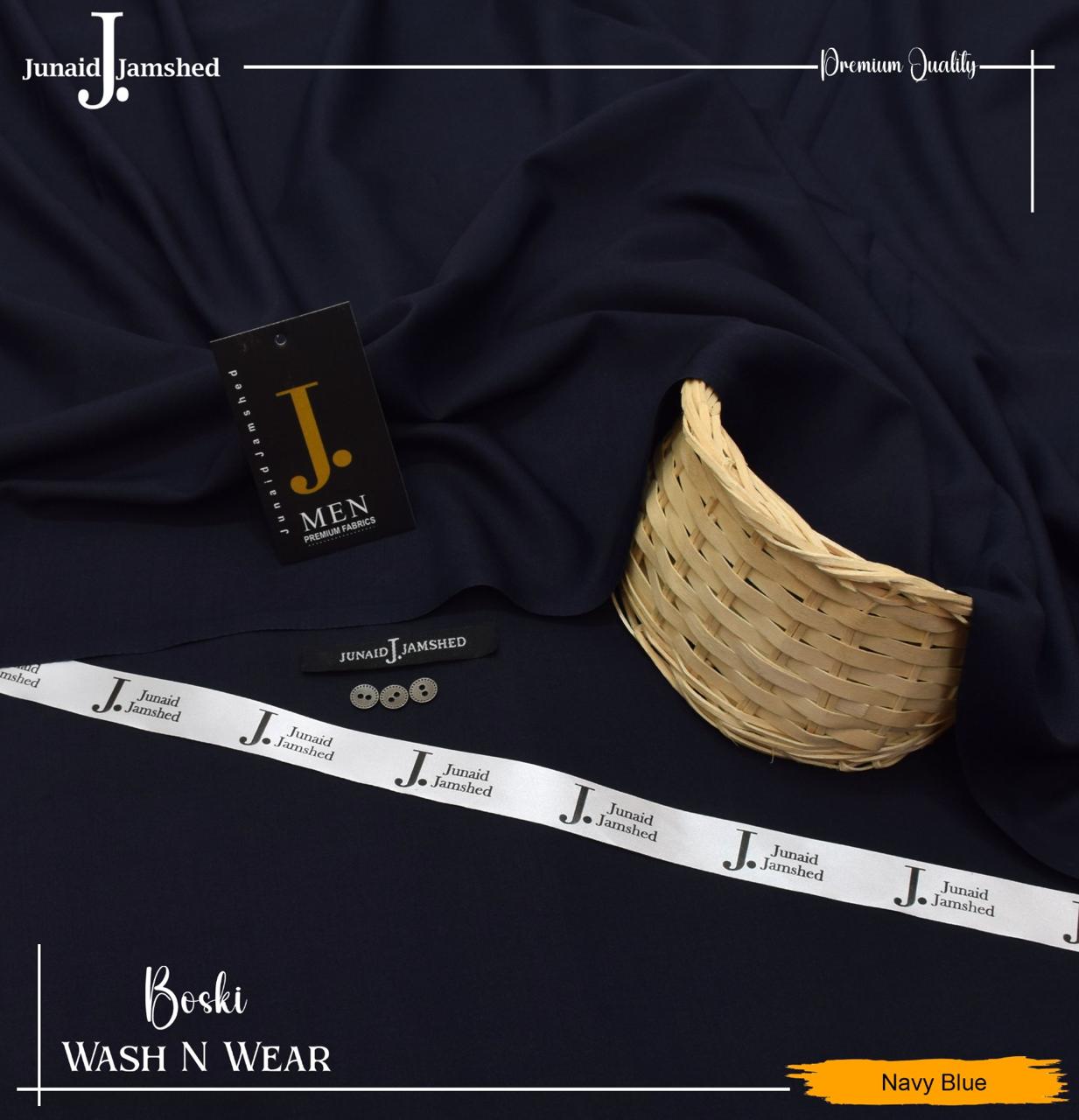 J. Wash & Wear Boski Finish - Navy Blue