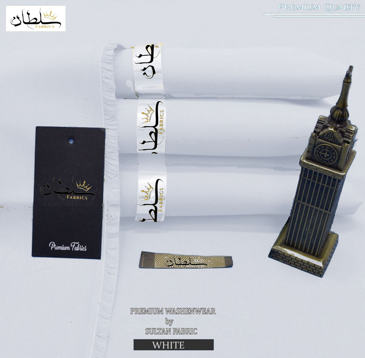 Premium Wash & Wear Boski Finish - White